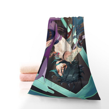 Genshin Impact Xiao Хавлиени кърпи с щампи Памучни кърпи за лице/баня Микрофибърна тъкан за деца Мъже Жени Кърпи за душ 70X140cm