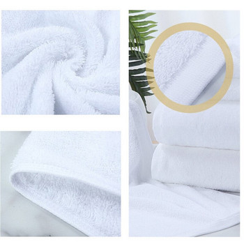 100x200CM бели кърпи за баня, меки и абсорбиращи, първокласно качество, идеални за ежедневна употреба 100% памучна кърпа