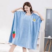 Molett hordható nagy fürdőlepedő nőknek Köpeny kapucnis fürdőköpeny Miraculous mikroszálas gyorsan száradó hajsapka puha strandtörölközők