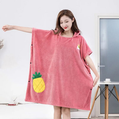 Molett hordható nagy fürdőlepedő nőknek Köpeny kapucnis fürdőköpeny Miraculous mikroszálas gyorsan száradó hajsapka puha strandtörölközők