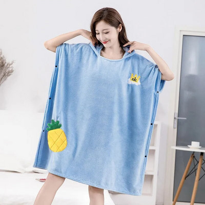 Molett hordható nagy fürdőlepedő nőknek Köpeny kapucnis fürdőköpeny Miraculous mikroszálas gyorsan száradó hajsapka puha strandtörölközők