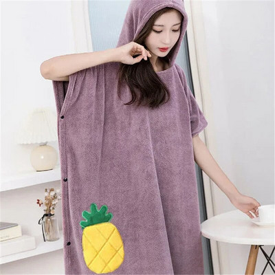 Molett hordható nagy fürdőlepedő nőknek Köpeny kapucnis fürdőköpeny Miraculous mikroszálas gyorsan száradó hajsapka puha strandtörölközők