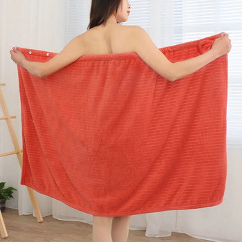 Еластичен регулируем носен халат за баня от микрофибър Бързосъхнеща мека кърпа за жени за жени Висококачествен комплект кърпи за сауна и спа за коса
