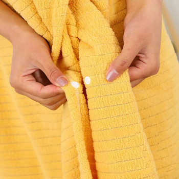 Еластичен регулируем носен халат за баня от микрофибър Бързосъхнеща мека кърпа за жени за жени Висококачествен комплект кърпи за сауна и спа за коса