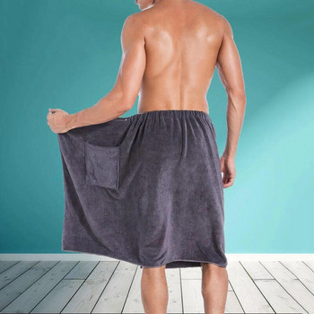 Ανδρικές πετσέτες μπάνιου Mircofiber που φοριούνται με κουβέρτα πετσετών θαλάσσης γυμναστικής τσέπης Toalla Playa 70*140cm Σετ πετσέτες μπάνιου Velcro για ενήλικες