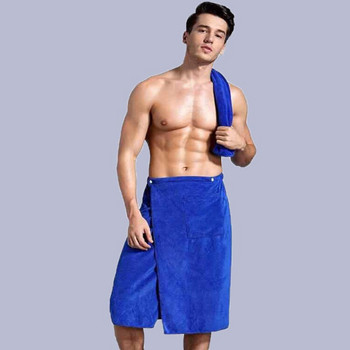 Ανδρικές πετσέτες μπάνιου Mircofiber που φοριούνται με κουβέρτα πετσετών θαλάσσης γυμναστικής τσέπης Toalla Playa 70*140cm Σετ πετσέτες μπάνιου Velcro για ενήλικες
