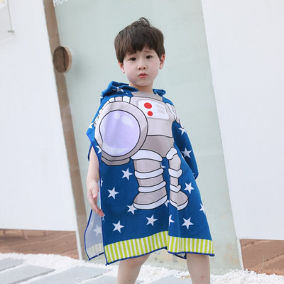 Rajzfilm baba fürdőlepedő mikroszálas pamut kapucnis strandtörölköző újszülött köpeny törölközők puha poncsó gyerekek fürdőcuccok csecsemők mosogatórongy