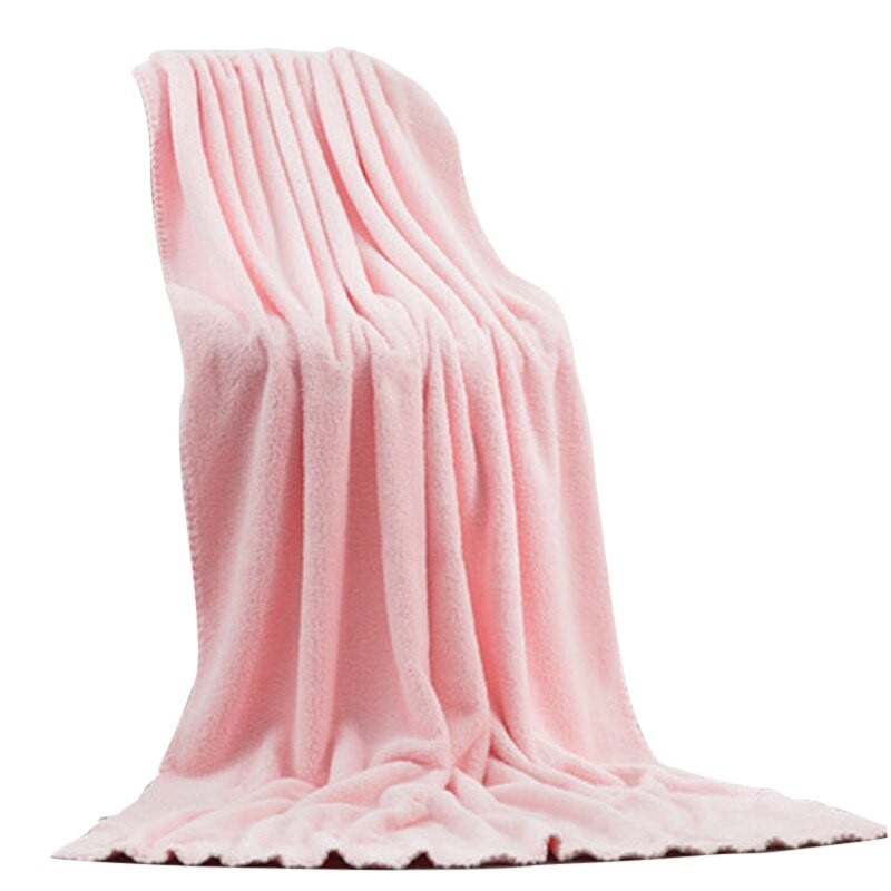 180*90cm Didelis minkštas koralinis aksominis vonios rankšluostis, puikiai sugeriantis vienspalvis buitiniai vonios paklodės rankšluosčiai lengvai valomi