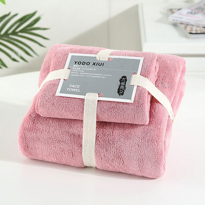 Prosoape de baie absorbante din catifea coral pentru adulți Prosop de față Set de prosoape de baie moale și confortabile Set de prosoape de baie 70*140 11 culori