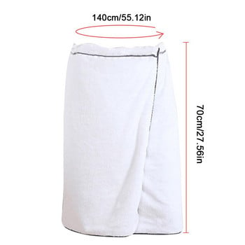 Wearable Microfiber Wrap Towel Man Shower Ανδρική μαλακή πετσέτα μπάνιου για ενήλικες για υφάσματα σπιτιού Πετσέτες μπάνιου και σάουνας Γυμναστήριο μπάνιου