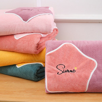 Микрофибърен халат за баня, подходящ за носене, женски душ, мека кърпа за баня за възрастни, дамски домашен текстил, кърпи за баня и сауна