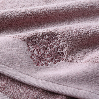AHSNME 80x140cm Sevina хавлиена кърпа 100% памук Хотел СПА клуб сауна красота паун бяло лилаво Сиво Салон за хавлии безплатно персонализирано ЛОГО