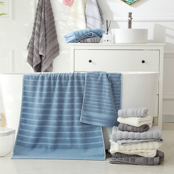 Комплект 100% памучни кърпи за баня Меки кърпи за баня Силно абсорбиращи кърпи за баня за възрастни Едноцветни кърпи за ръце Кърпи за измиване