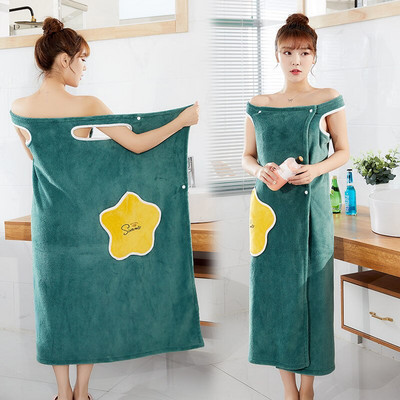 Creativity Woman Bath Towel Dress Коралови поларени кърпи за бродерия за дома Продукти за сауна Дебел абсорбиращ аксесоар за баня