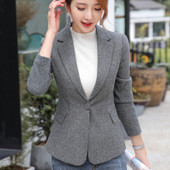 Geaca eleganta de dama cu guler clasic