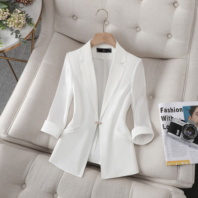 Geaca de toamna de dama cu decolteu in V si inchidere cu nasturi