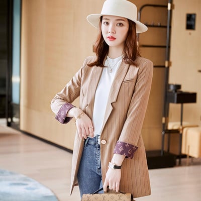 Geaca de dama - dungi cu buzunar