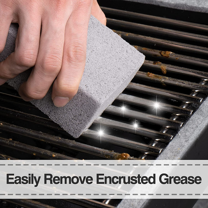 3gab Grill Clean Brick Grila akmens tīrīšanas bloks plakaniem griliem Režģu režģi un grila restes tīrīšanas līdzeklis efektīvi noņem
