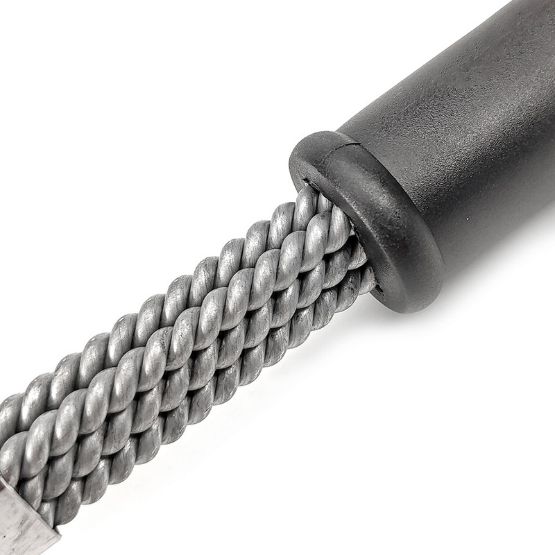 Saugus grilio šepetys – be šerių – rūdims atsparus nerūdijančio plieno kepsnių valiklis – puikūs kepimo priedai