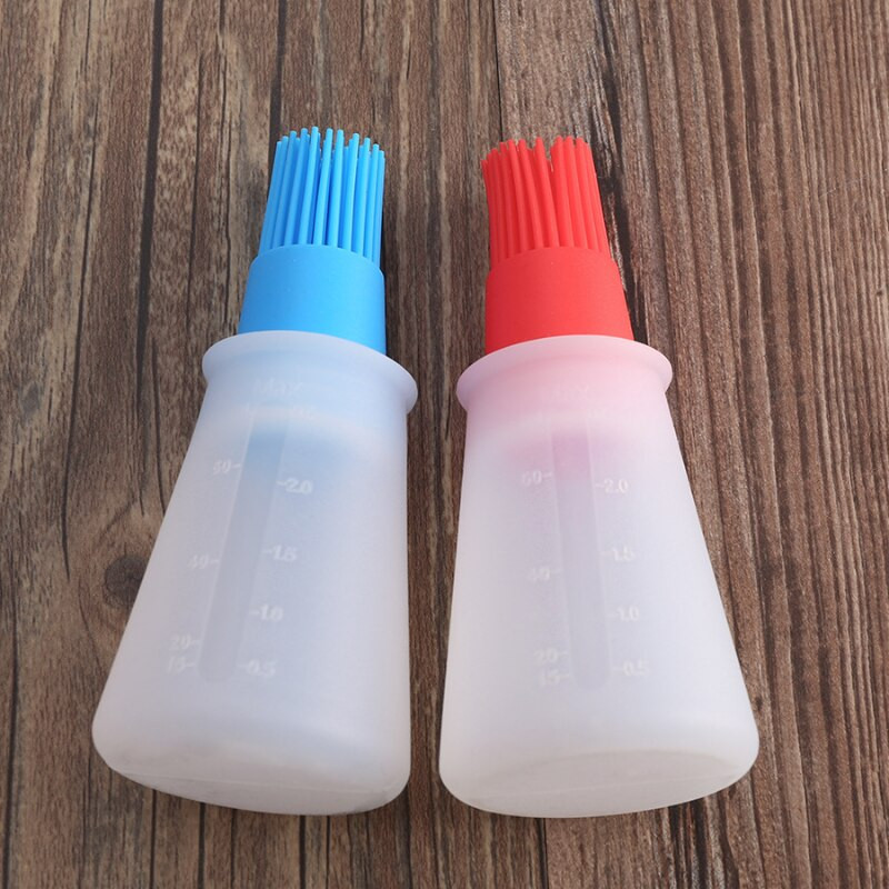 1 gab. Pārnēsājama silikona eļļas pudele ar otu Grila eļļas birstēm Šķidrās eļļas konditorejas izstrādājumi Virtuves cepšanai BBQ rīks Virtuves instrumenti grilēšanai