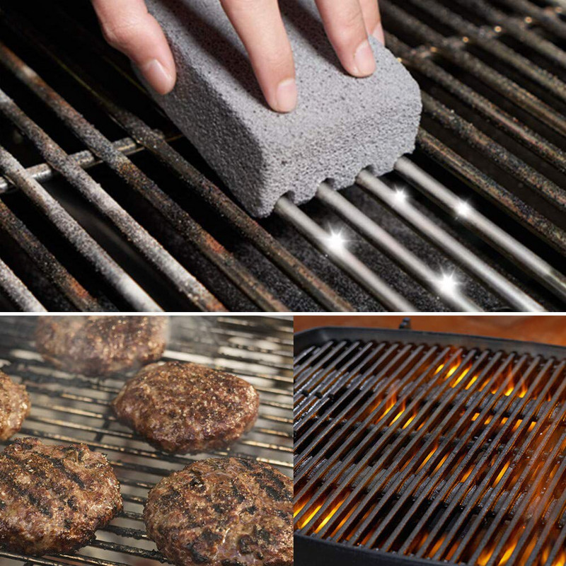 1/2/3 buc BBQ Clean Brick Caramida de curatare portabila Rafturi pentru gratar Dispozitiv de curățare a petelor de grăsime Racletă pentru grătar Grilă pentru îndepărtarea petelor Perie