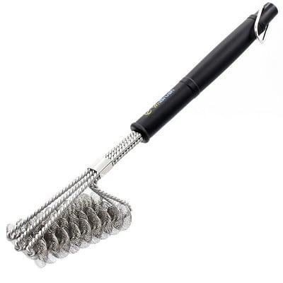 2022 Acél grillkefe grill és kaparós BBQ tisztító kefe Perfect Tools Grilltisztító kefe Ideális grilltartozékok