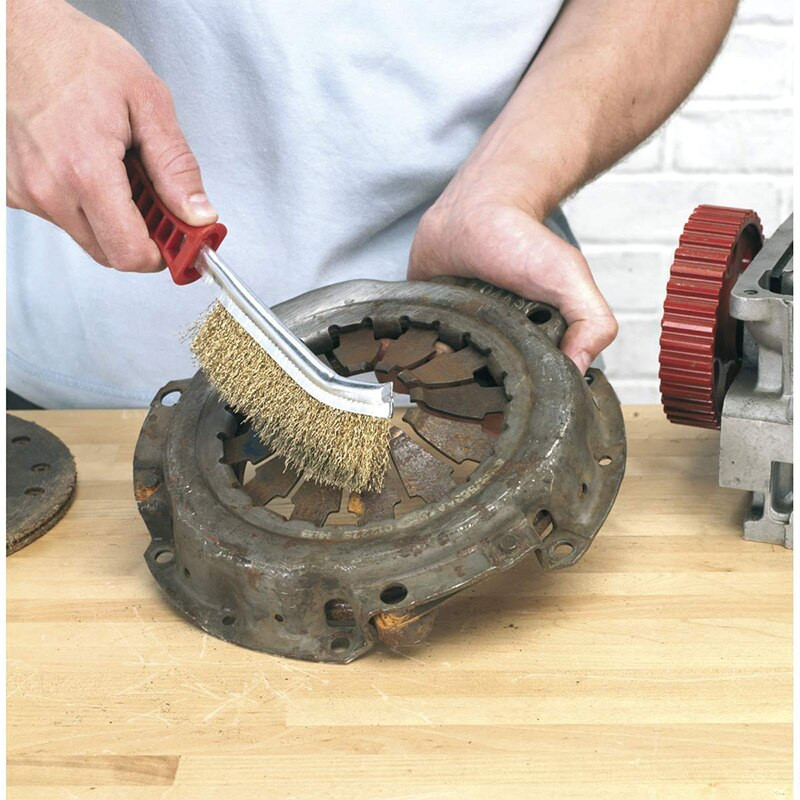 Stiepļu birstes grila tīrītājs BBQ grila tērauda stiepļu suka-tērauda nerūsējošā tērauda stiepļu suka rūsas krāsas noņemšanas instrumenti