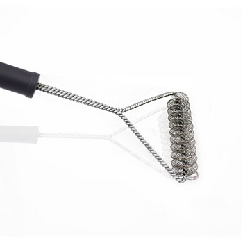 BBQ Grill Spring Brush 12inch Single Head Grill Cleaning Grill Brush Barbecue