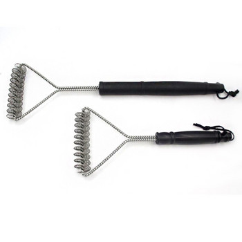BBQ Grill Spring Brush 12inch Single Head Grill Cleaning Grill Brush Barbecue
