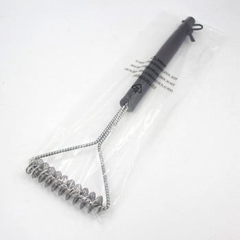 BBQ Grill Spring Brush 12inch Single Head Grill Cleaning Grill Brush Barbecue