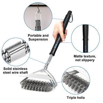 Grill Brush and Scraper, BBQ Cleaner Perfect Tools for All Types Grill Συμπεριλαμβανομένων Weber Ideal Barbecue Gadgets Accessories Brushes