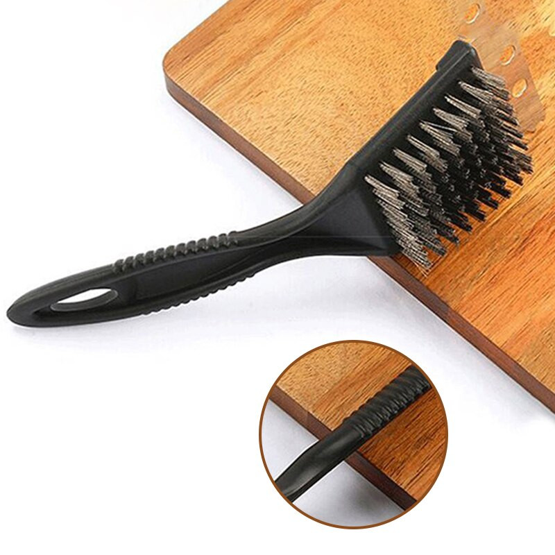 IVYSHION 3 în 1 colț perie din sârmă de cupru, grătar, cuptor, curățare, perie, sârmă de cupru, burete, lopată mâner lung