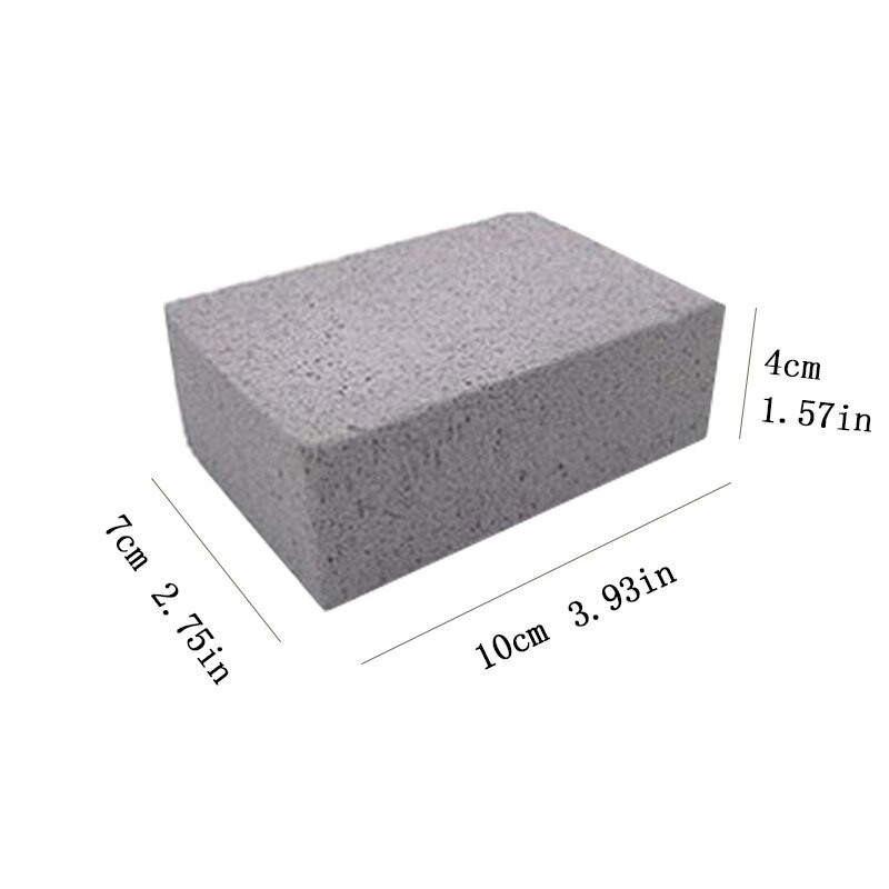 Āra bārbekjū tīrīšana ķieģeļu grila grila pumeka tīrīšana ķieģeļu cepšanas paplātes instrumenti Augstas temperatūras izturīga pumeka birste G
