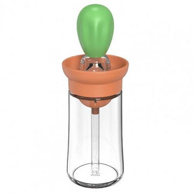 Μπουκάλι λαδιού κουζίνας 180 ml Γυάλινο δοχείο λαδιού σιλικόνης με πινέλο μπουκάλι μπάρμπεκιου σπρέι δοσομετρητής λαδιού Εργαλεία κουζίνας