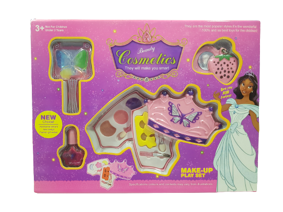 Комплект за грим и маникюр, Детски, Многоцветен