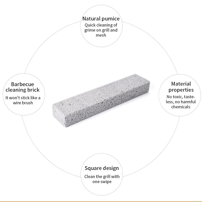 1db Grill Tisztító Tégla Tégla Grill Tisztítás Kőállványok Foltok Zsírtisztító Grill eszközök Konyhai kütyük Cocina