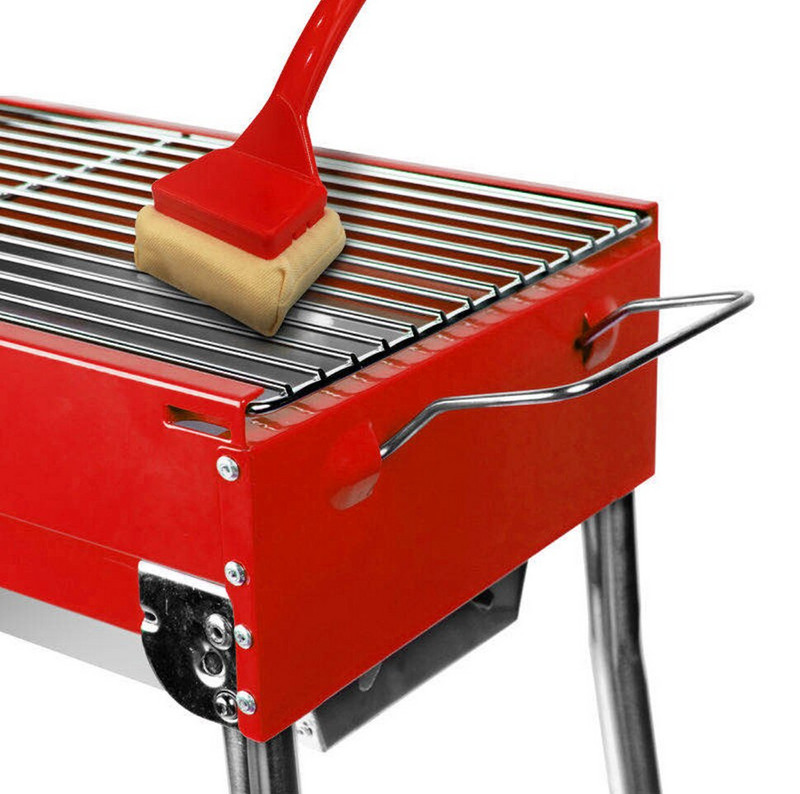 Grill Cleaner Grill kefe kaparó biztonságos étterem kültéri készlet tűzgátló konyha grill hőálló hosszú nyelű szivacs