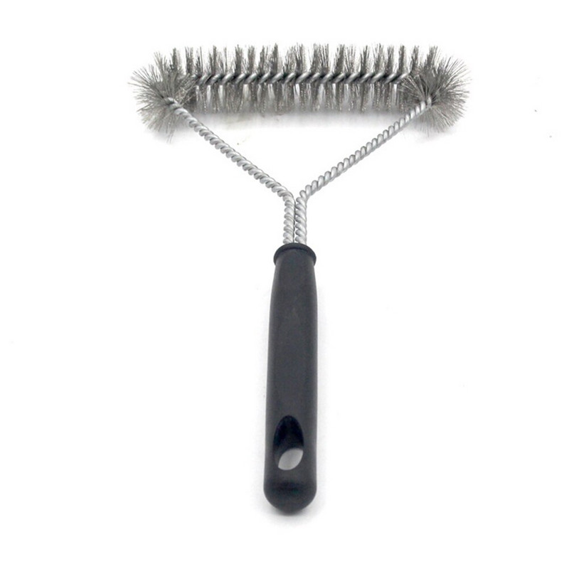 Barbekjū grila BBQ suku tīrīšanas rīks Grila piederumi Nerūsējošā tērauda sari Nepiedegošas tīrīšanas birstes Barbekjū piederumi