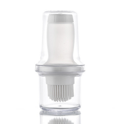 Dozator portabil de ulei pentru sos de ulei pentru condimente, cu perie de silicon pentru gătit, coacere, condimente pentru grătar, cutie de ulei de calitate alimentară