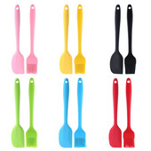 2 bucăți/set set de perii de ulei pentru racletă ustensile de bucătărie pentru copt, spatulă pentru cremă, perie de copt, unelte de bucătărie pentru grătar de înaltă calitate