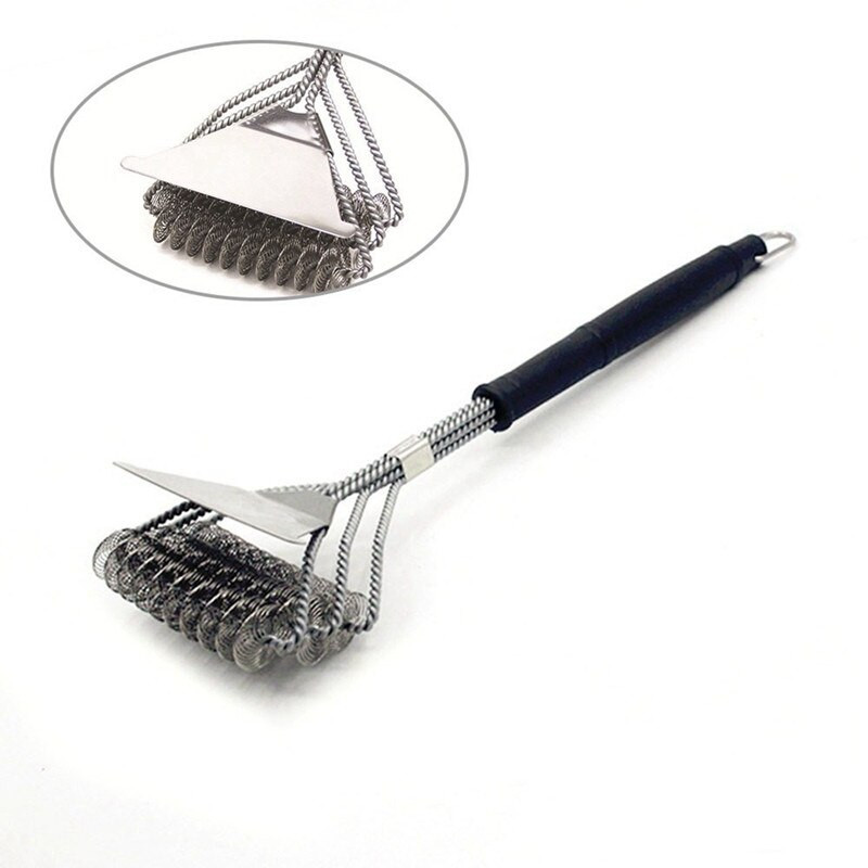 Instrumente pentru grătar Perie de curățare a grătarului Dispozitiv de curățare a grătarului din oțel inoxidabil Perie de curățare a grătarului pentru curățarea casei Accesorii pentru grătar