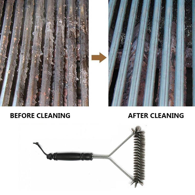 Accesorii pentru bucătărie Kit grătar pentru grătar Perie puternică de curățare Unelte de gătit din oțel inoxidabil Gadget-uri Accesorii Perii