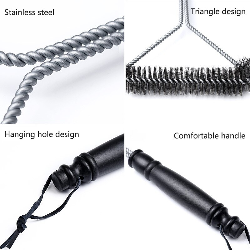 Accesorii pentru bucătărie Kit grătar pentru grătar Perie puternică de curățare Unelte de gătit din oțel inoxidabil Gadget-uri Accesorii Perii