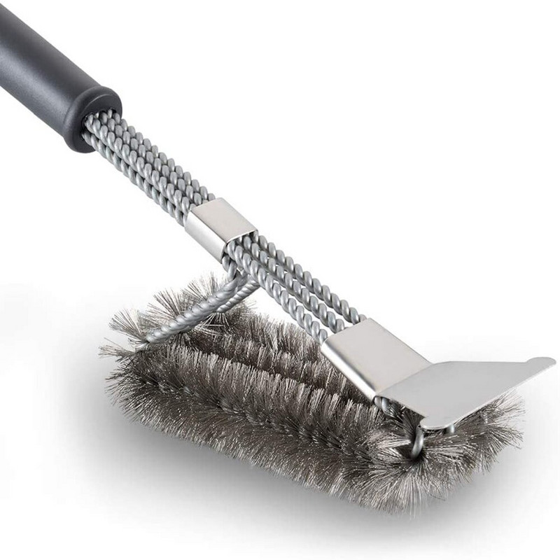Grillgrilli puhastushari roostevabast terasest traadist grilliharja puhastustööriistad mittenakkuvad puhastushari grillitarvikud