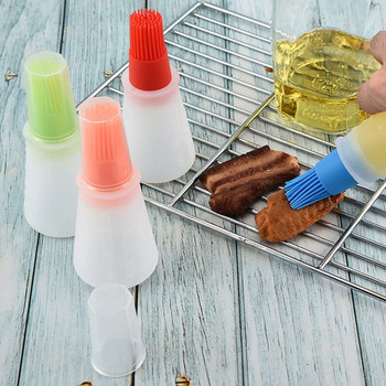 Φορητό μπουκάλι λαδιού σιλικόνης με πινέλο ψησταριά λάδι βούρτσες Υγρό λάδι ζαχαροπλαστικής κουζίνας Εργαλείο μπάρμπεκιου ψησίματος Εργαλεία κουζίνας για μπάρμπεκιου ΝΕΟ