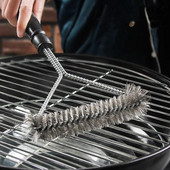 Barbecue Grill Grill Kefe Clean Tool Grill tartozékok Rozsdamentes acél sörték Tapadásmentes Tisztítókefék Grilltartozékok