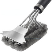 Barbecue Grill Grill Kefe Clean Tool Grill tartozékok Rozsdamentes acél sörték Tapadásmentes Tisztítókefék Grilltartozékok
