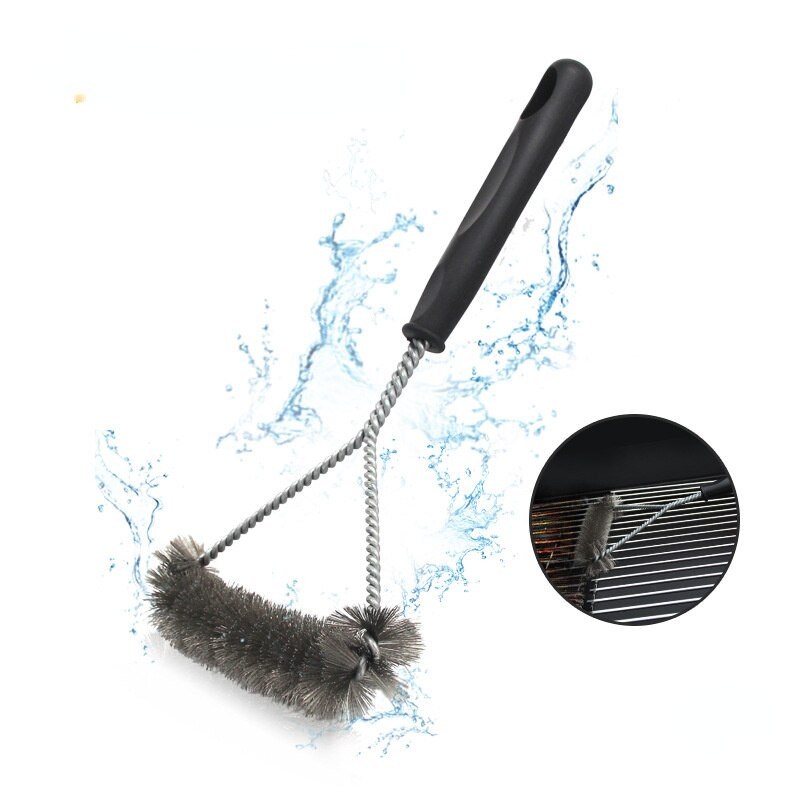 Barbecue Grill Grill Kefe Clean Tool Grill tartozékok Rozsdamentes acél sörték Tapadásmentes Tisztítókefék Grilltartozékok
