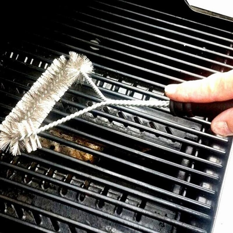 Barbecue Grill kefe Grill Clean Tools Grill tartozékok Rozsdamentes acél sörték Tapadásmentes Tisztítókefék Grill tartozékok