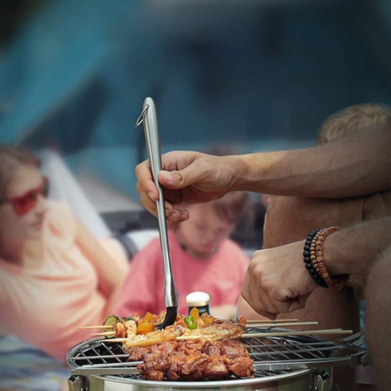 LMETJMA szilikon BBQ ecset BPA mentes pépes tészta ecset rozsdamentes acél nyéllel Pulyka olajos kefe grillezéshez